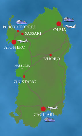 Sardinienkarte
